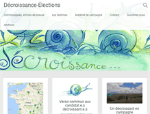 Tablet Screenshot of decroissance-elections.fr